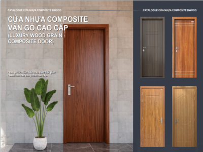 CỬA NHỰA COMPOSITE VÂN GỖ CAO CẤP BWOOD (LUXURY WOOD GRAIN COMPOSITE DOOR)